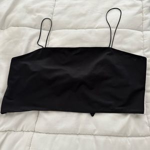 Zara Women’s black tie crop top